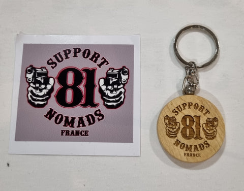 Porte clefs SUPPORT 81 NOMADS GUN