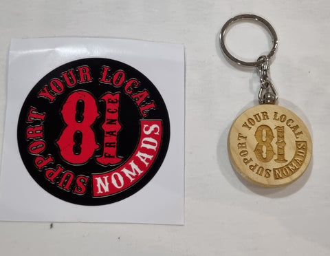 Porte clefs SUPPORT 81 NOMADS SIDEROCKER